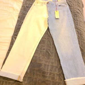 Colorblock jeans